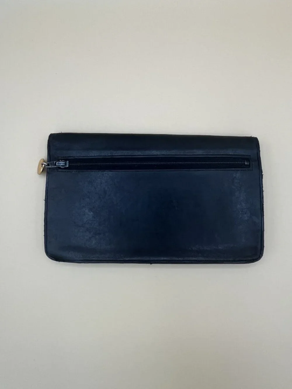 Vintage Chanel Long Wallet CC Logo Black Lambskin 1994 with Authenticity Card